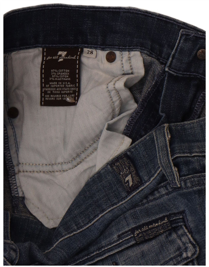 Женские джинсы Bootcut 7 For All Mankind W28 L33, синий хлопок
