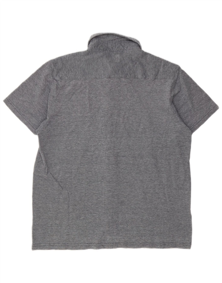 Мужская рубашка с коротким рукавом Coveri XL, серая, хлопок