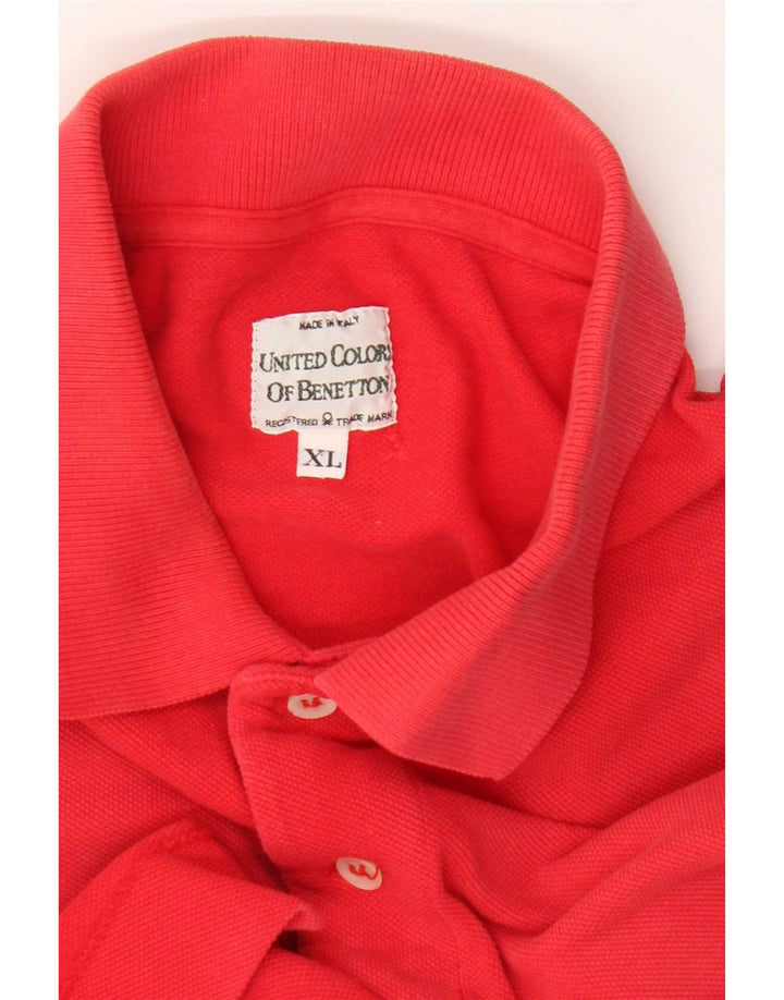 Рубашка Поло Мужская Benetton XL Красная