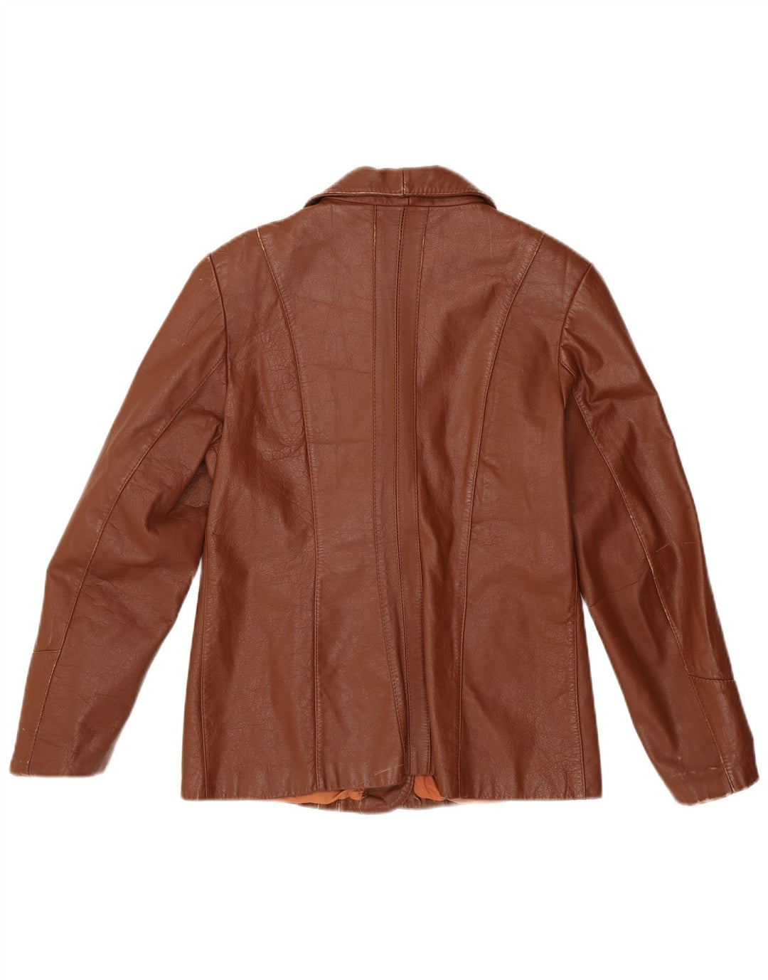 WILSONS Womens Leather Jacket UK 16 Large  Brown Leather