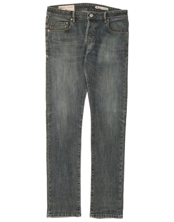Мужские узкие джинсы Blauer W34 L34, синий хлопок