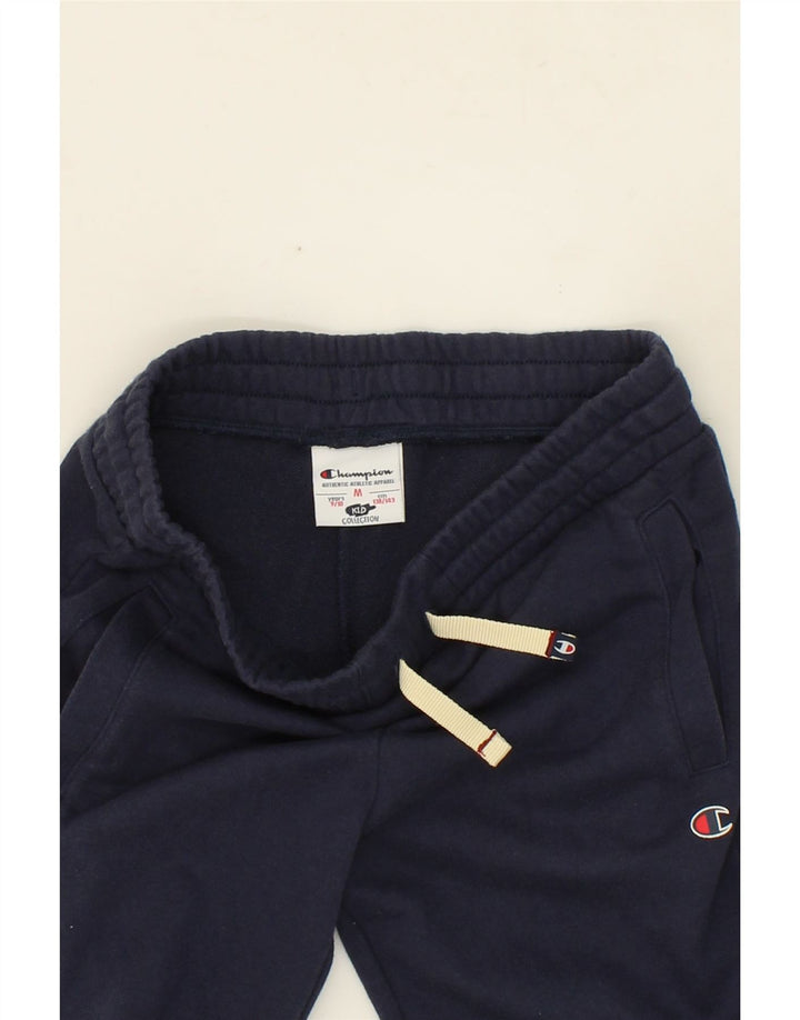 CHAMPION Boys Tracksuit Trousers Joggers 9-10 Years Medium Navy Blue Vintage Champion and Second-Hand Champion from Messina Hembry 