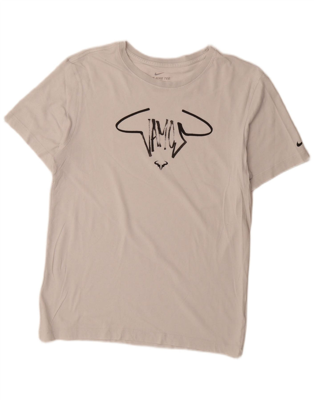 Мужская футболка с рисунком Nike Dri Fit, маленькая белая