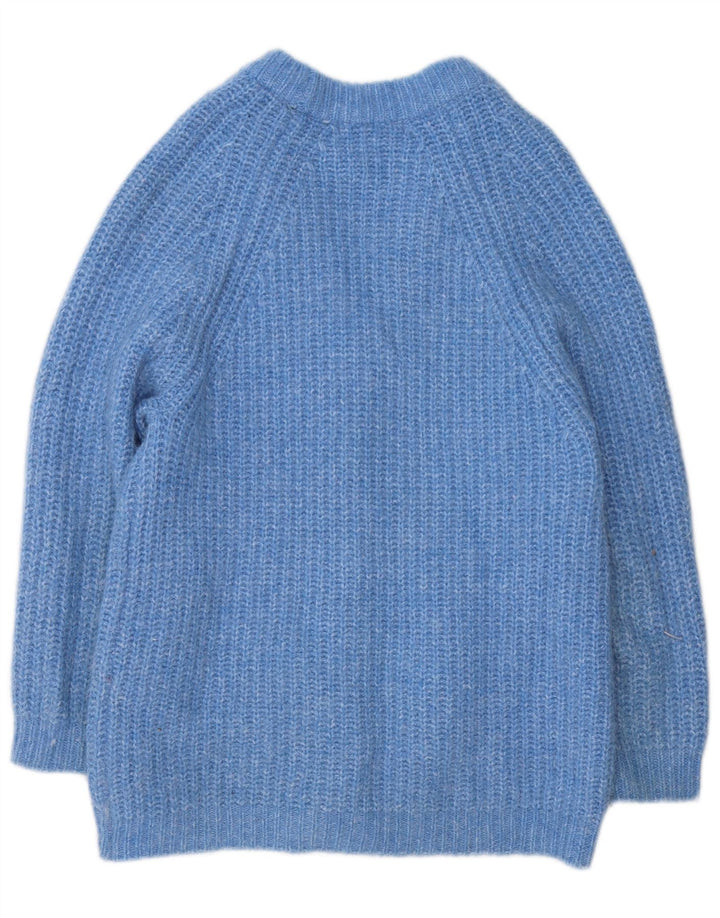 Женский кардиган Zara UK 10, маленький синий полиэстер с крапинками