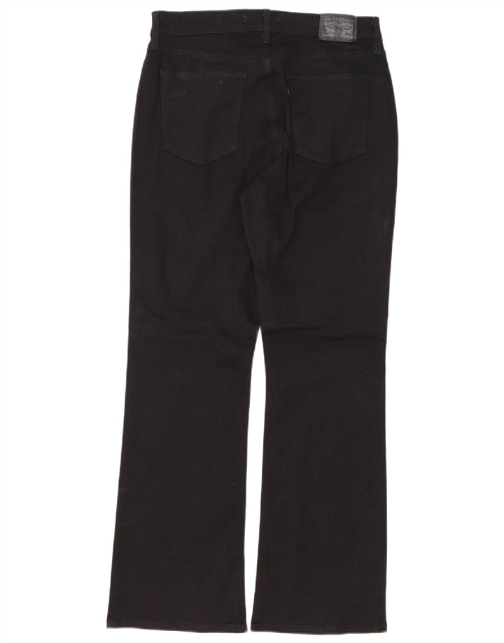 Женские классические джинсы LEVI'S Bootcut US 8 Medium W30 L29, черные хлопковые