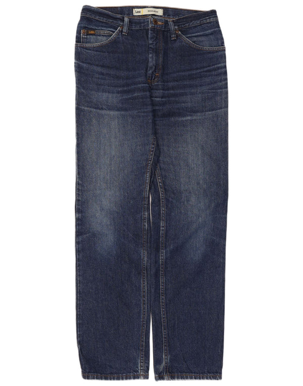 Мужские прямые джинсы прямого кроя Lee W30 L32, синий хлопок