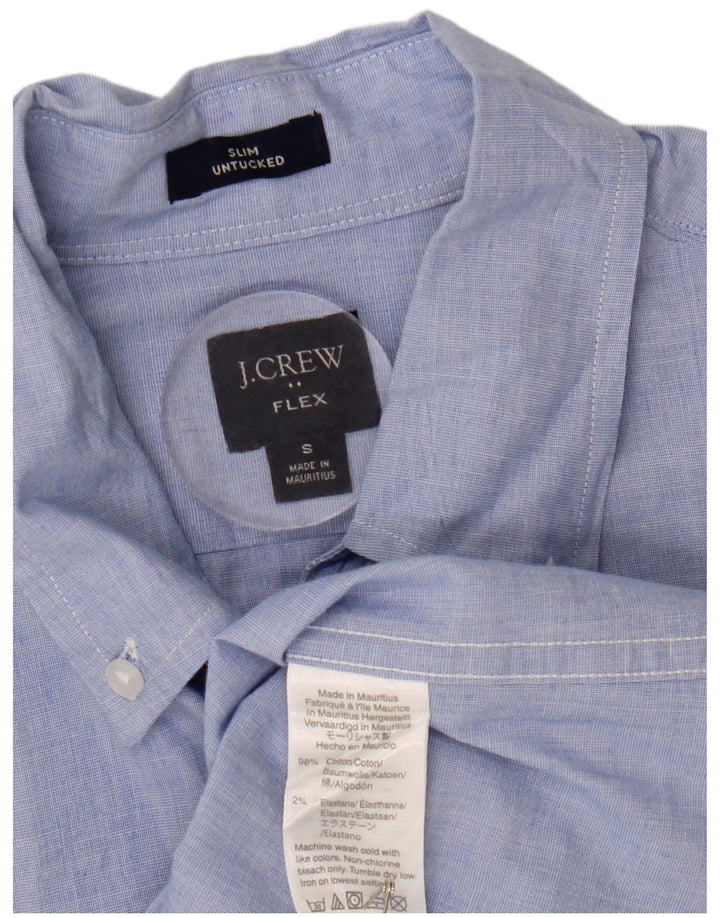 Мужская рубашка узкого кроя J. CREW, маленькая синяя, хлопковая