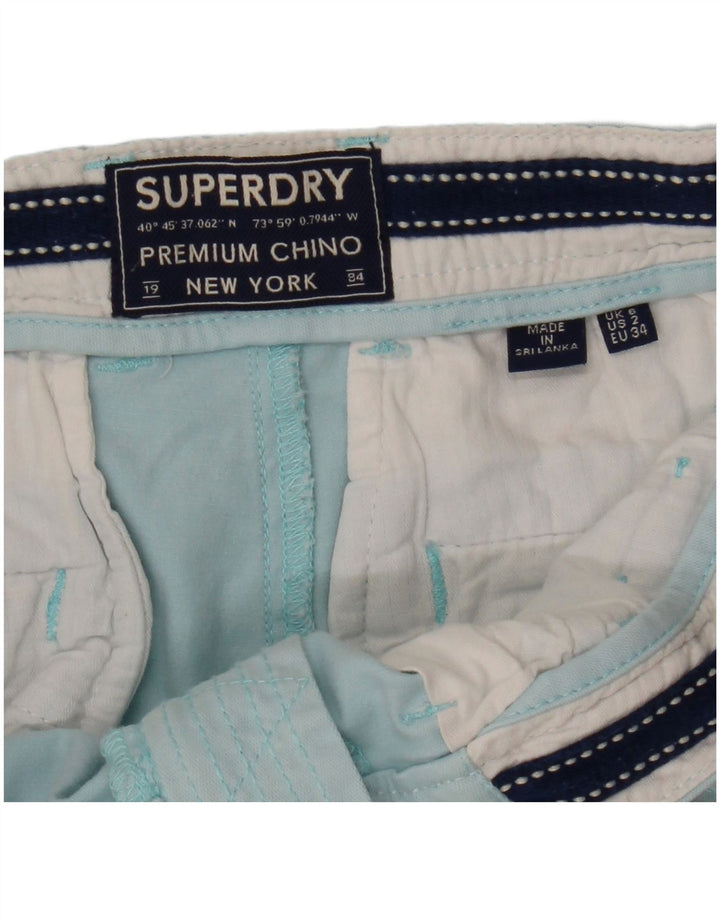 SUPERDRY Женские шорты чинос UK 6 XS W25 Синие
