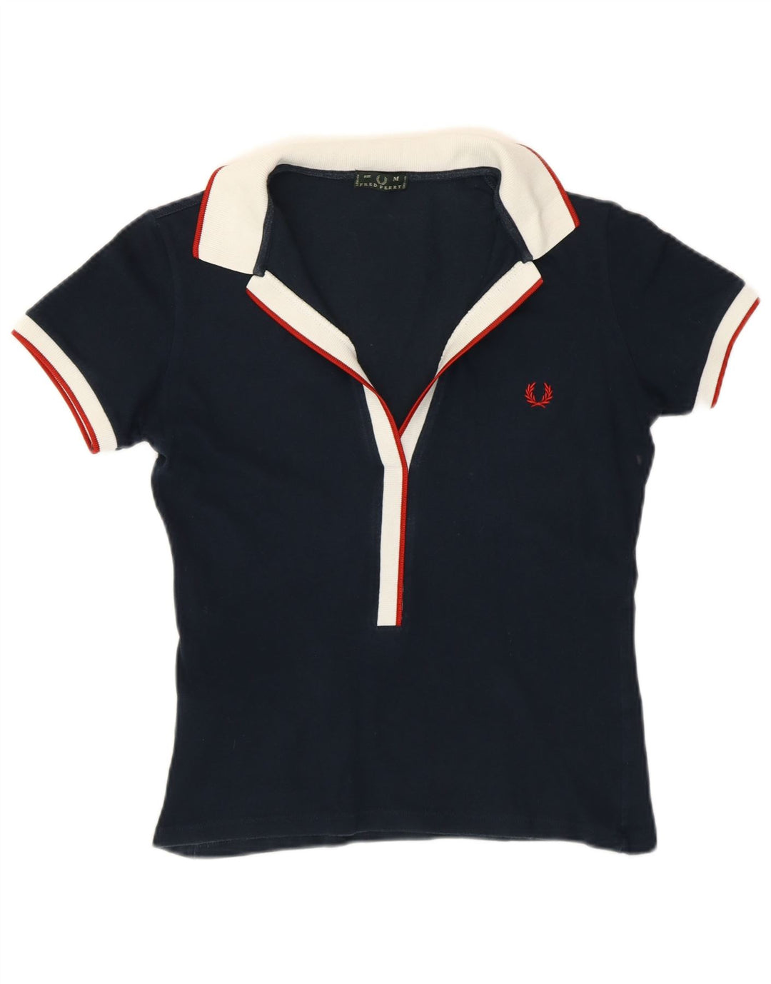 Рубашка поло женская FRED PERRY UK 12 Medium Navy Blue