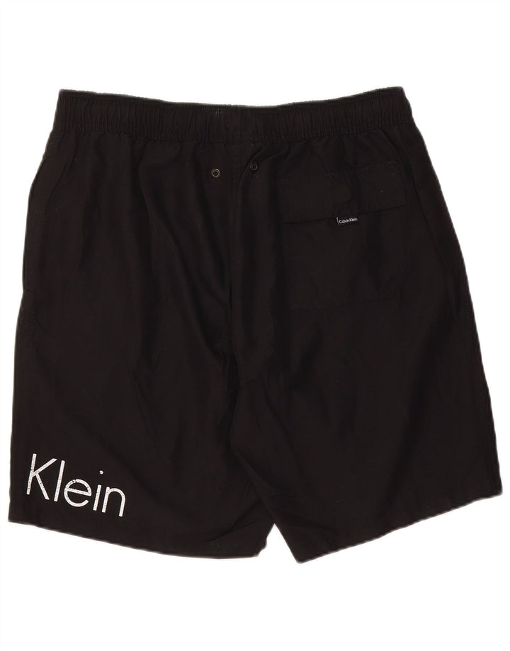 Мужские шорты для плавания CALVIN KLEIN с рисунком, большие черные, полиэстер