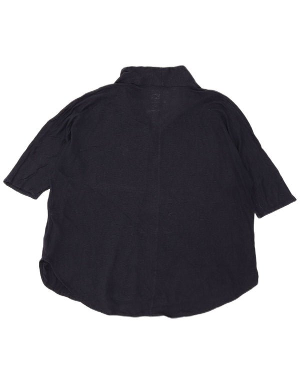 Женская блузка Massimo Dutti Top UK 18 XL Темно-синий лен
