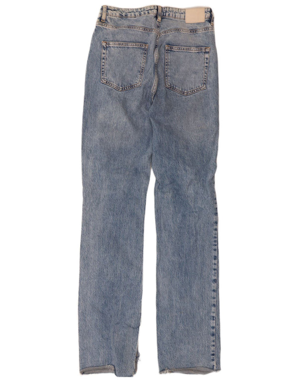 Женские прямые джинсы Zara с высокой талией EU 40 Medium W30 L33 Синие