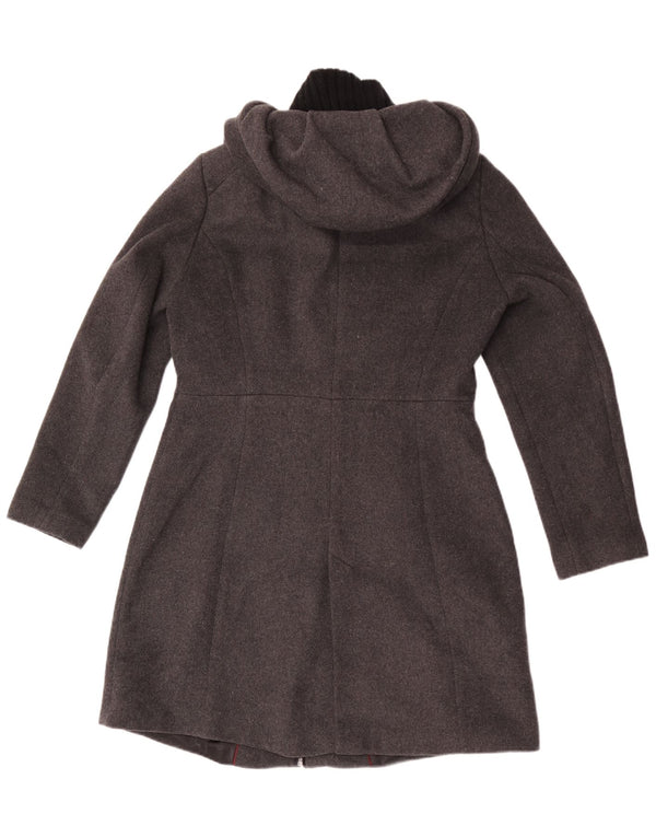 Женское пальто с капюшоном Zara UK 18 XL Серое