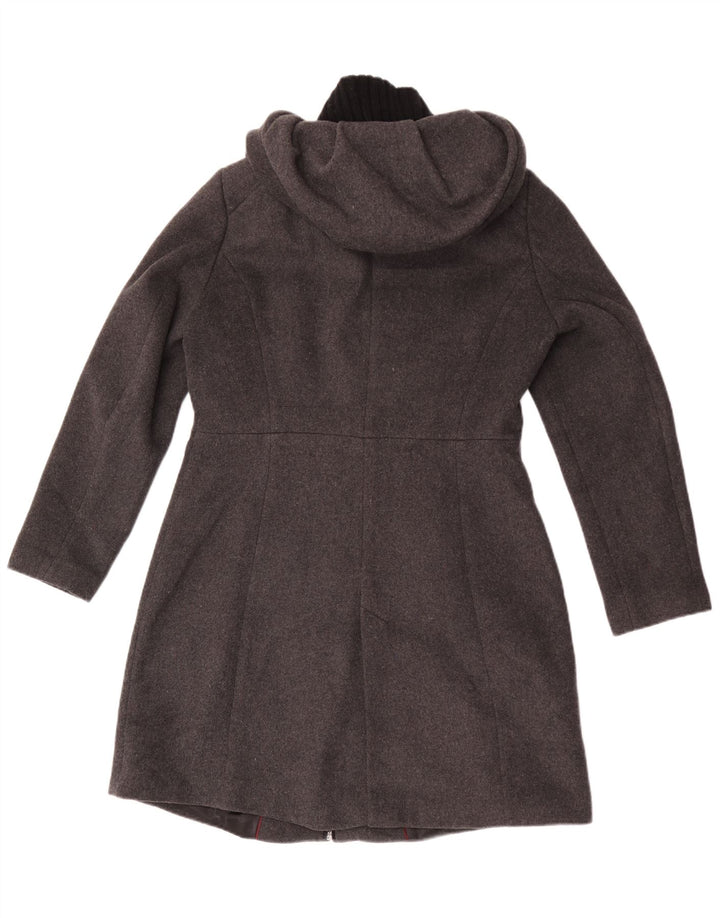 Женское пальто с капюшоном Zara UK 18 XL Серое