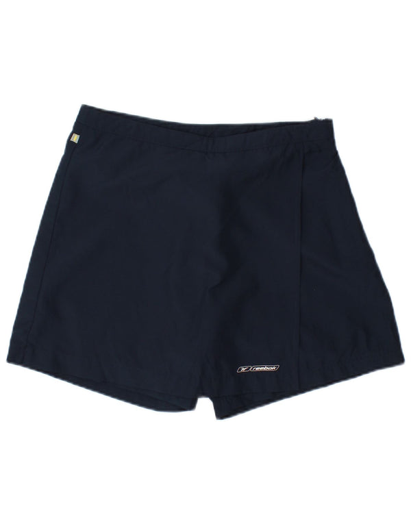 Женские шорты Reebok UK 10, маленькие, темно-синие, полиэстер