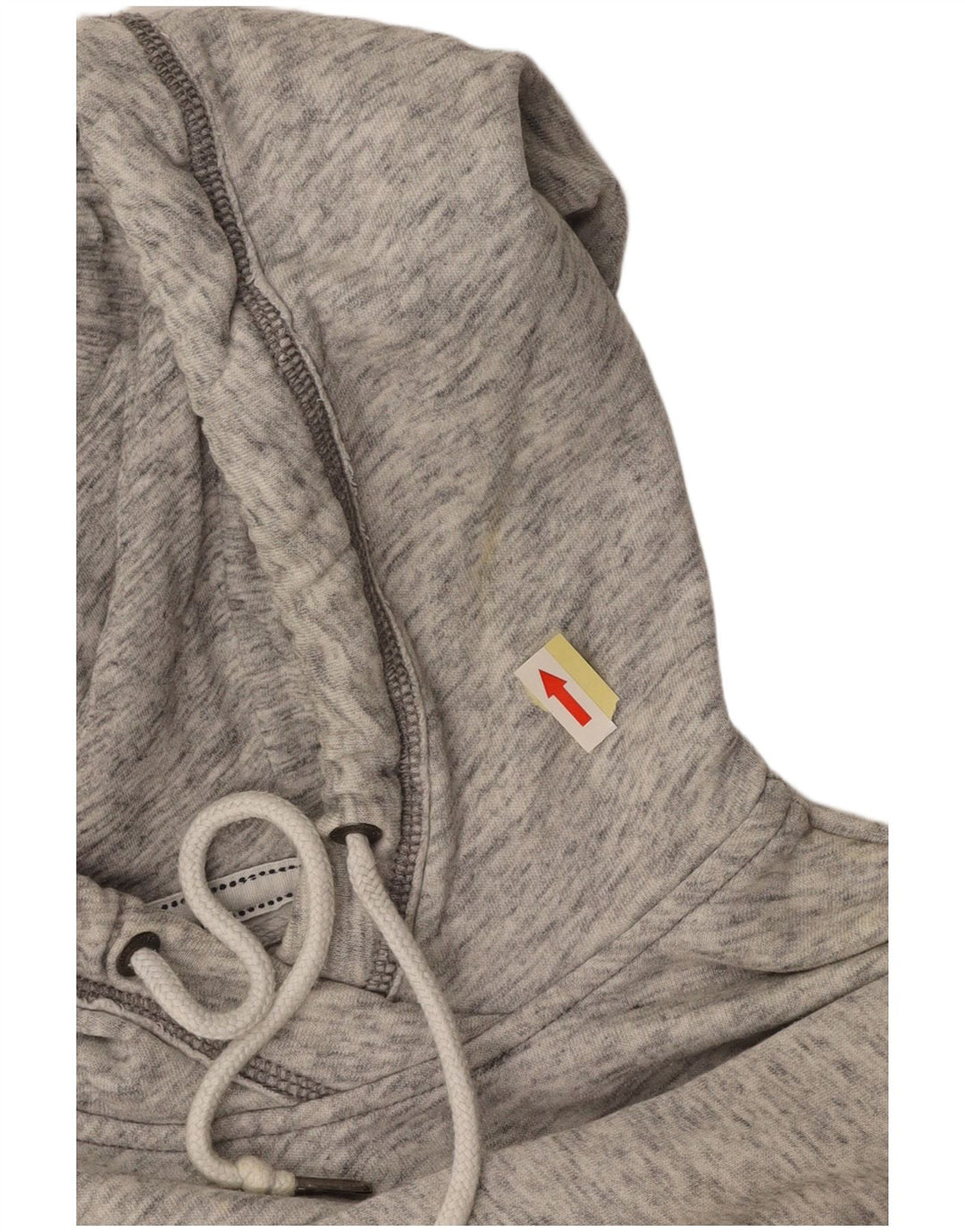 HOLLISTER Женский джемпер свободного кроя с капюшоном и рисунком UK 6 XS Серый в крапинку