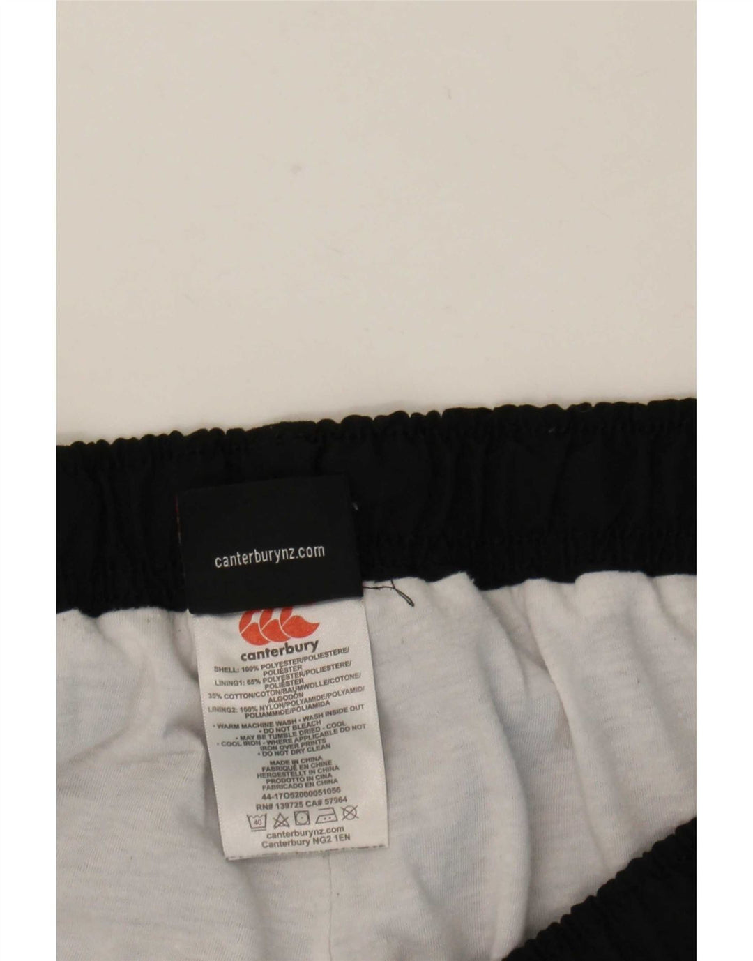 Мужские ветровки с рисунком Canterbury 2XL, черные полиэстеровые брюки