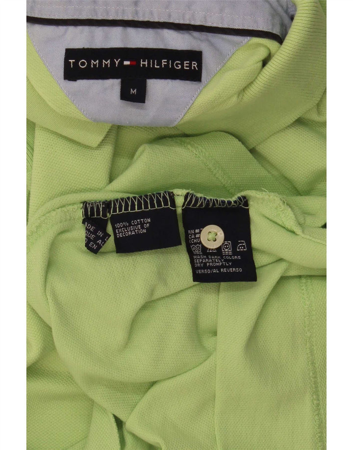 Мужская рубашка-поло Tommy Hilfiger, хлопок среднего зеленого цвета