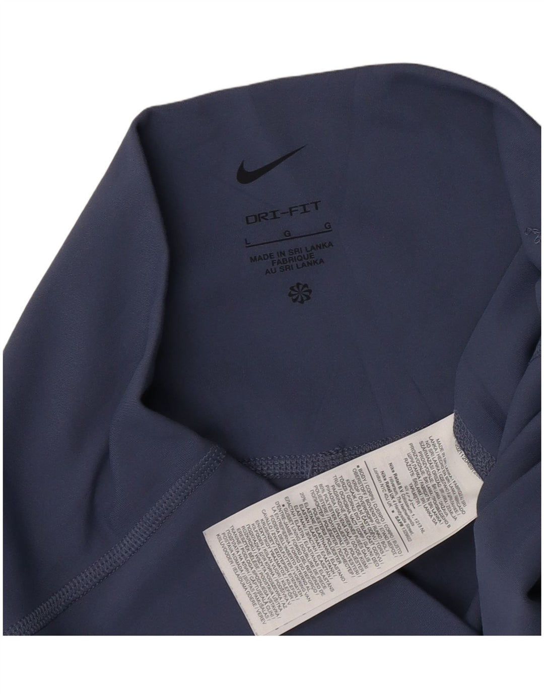 Женские леггинсы Nike Dri Fit UK 14, большие темно-синие, полиэстер