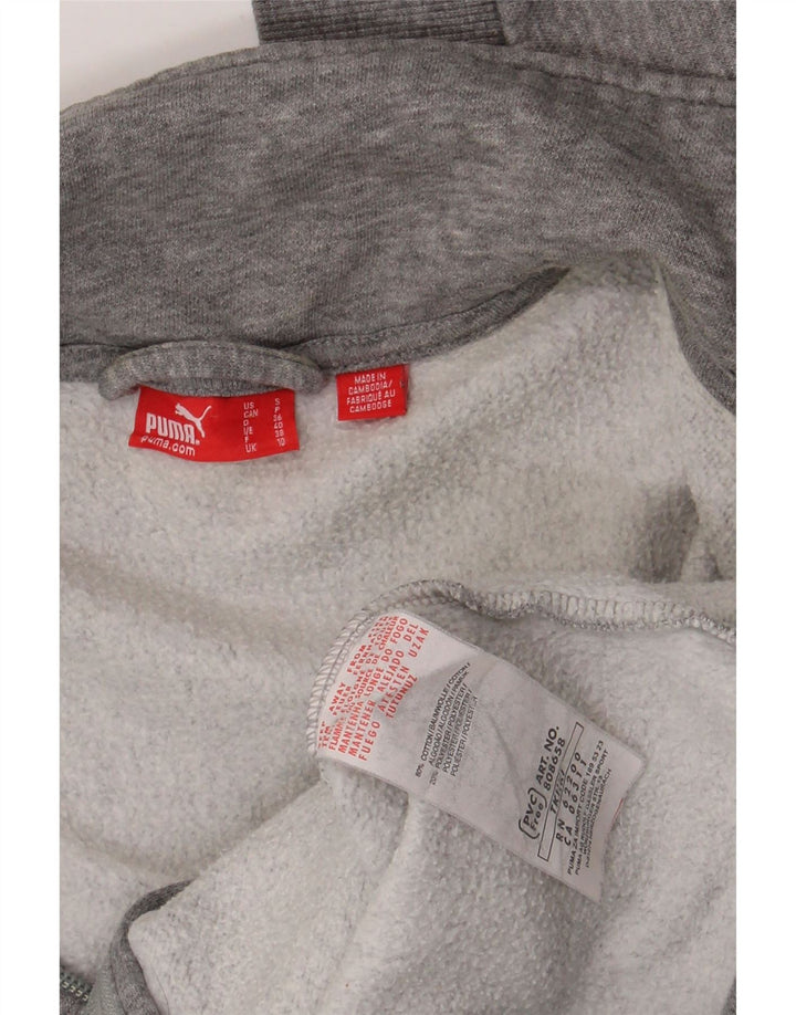 Женский спортивный костюм Puma, верхняя куртка UK 10, маленький серый хлопок