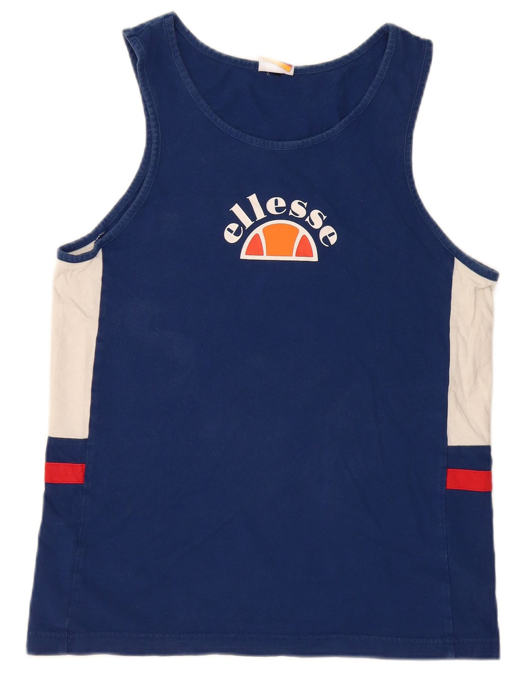 Женский жилет с рисунком Ellesse, Великобритания 14, средний синий цвет, хлопок