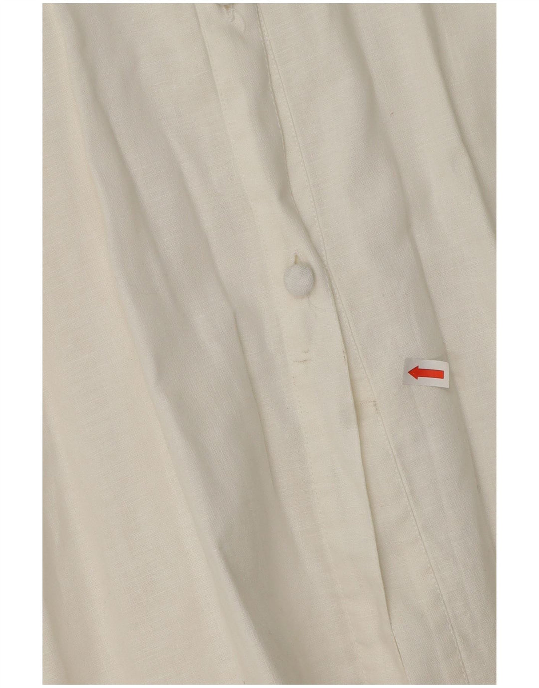 ВИНТАЖНАЯ Женская блузка-рубашка с рукавом 3/4, Великобритания 14, средний белый цветочный принт