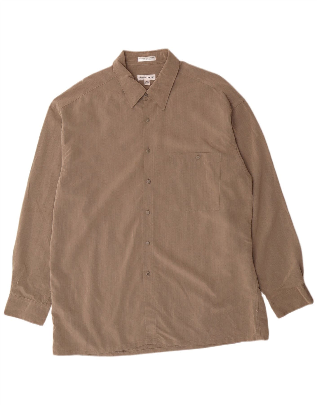 Мужская рубашка Pierre Cardin, размер 17 17 1/2 XL, серая вискоза с пятнами