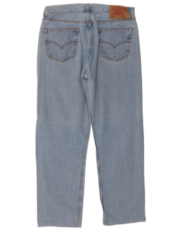 Мужские прямые джинсы LEVI'S 501 W36 L29 синие