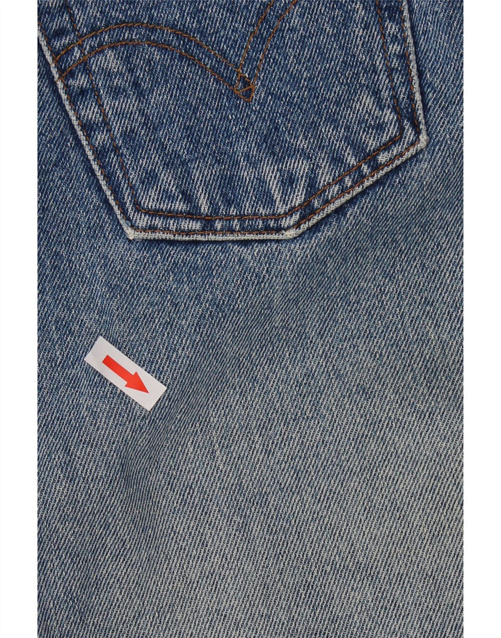 Женская джинсовая юбка LEVI'S W26, маленькая синяя, хлопок