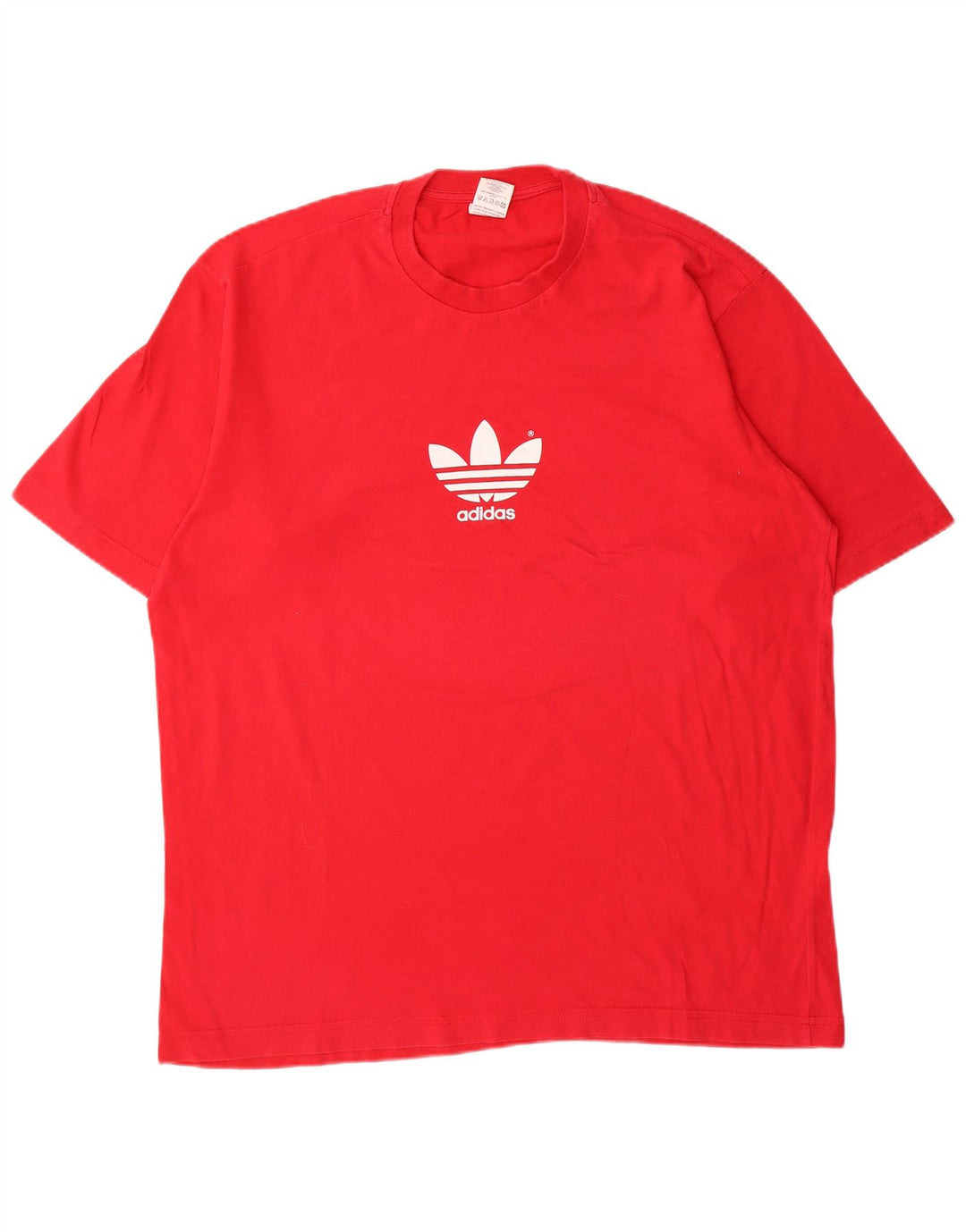 Adidas Мужская футболка с рисунком Большой красный хлопок