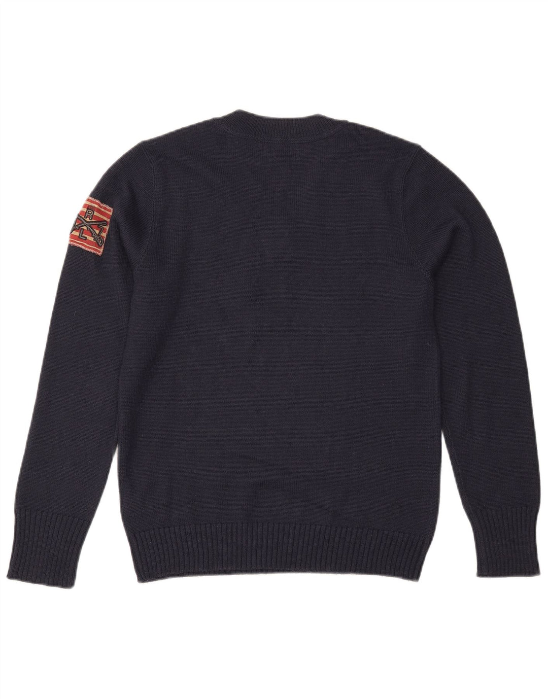 Мужской джемпер с v-образным вырезом Ralph Lauren, средний темно-синий акрил