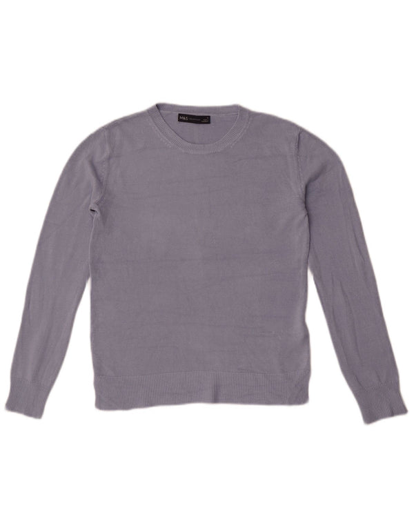 Женский джемпер с круглым вырезом Marks & Spencer UK 6 XS, синий акрил