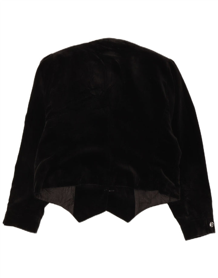 Женский бархатный пиджак с 3 пуговицами HAMMERSCHMID, большой черный хлопок, EU 42