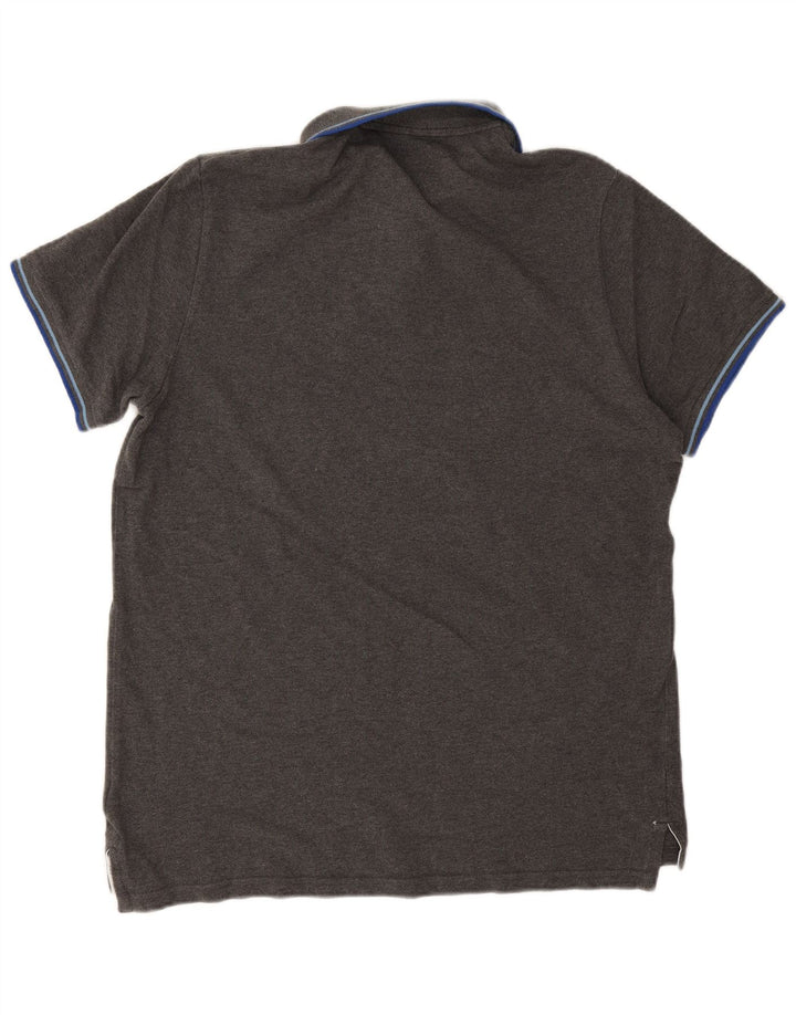 Мужская рубашка-поло Superdry 2XL, серая, хлопок