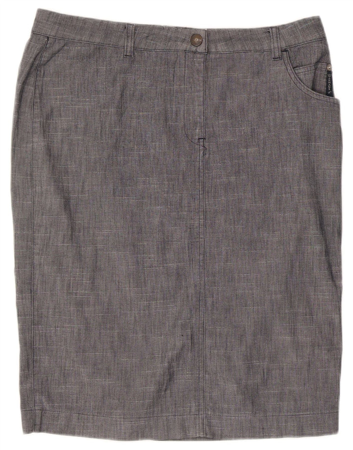 Armani Женская прямая юбка IT 46 Large W32 Серый хлопок