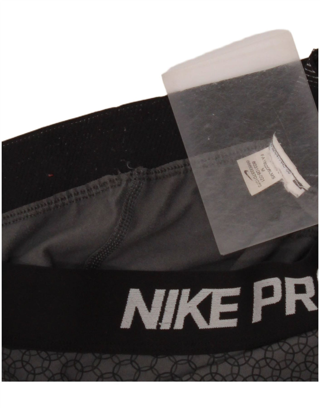 Женские леггинсы с рисунком NIKE UK 12, средний серый цвет с геометрическим узором