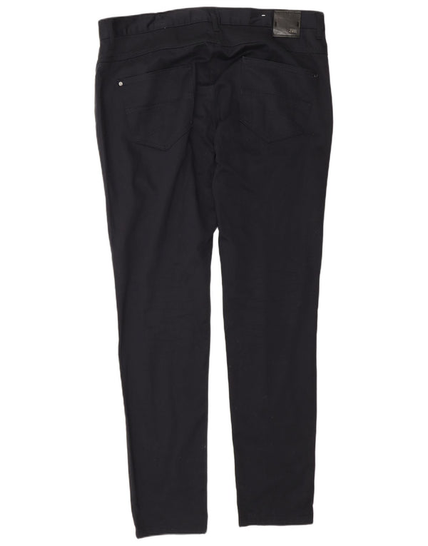 Мужские повседневные узкие брюки Zara EU 46 XL W36 L30 Темно-синие хлопковые
