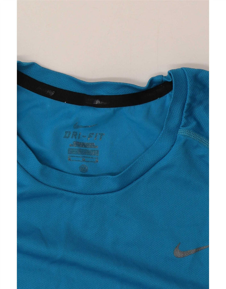 Мужская футболка Nike Dri Fit, средний синий цвет