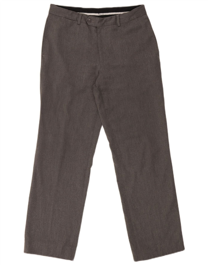 Мужские прямые брюки-чиносы Zara EU 40 Medium W31 L29, серый полиэстер