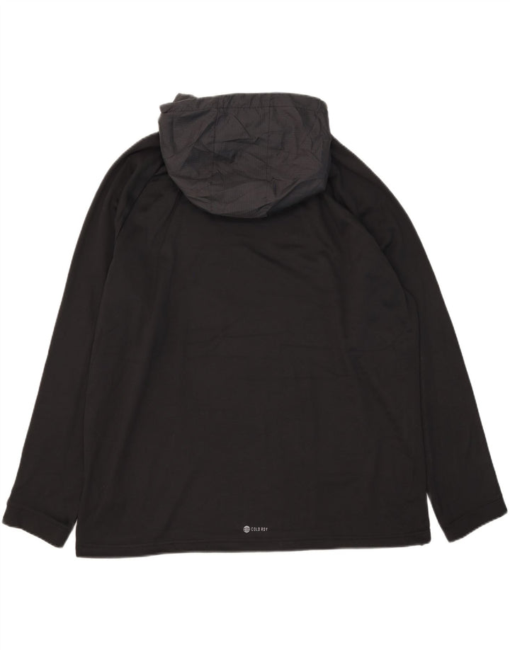 Мужской джемпер с капюшоном Adidas Aeroready 2XL, черный полиэстер