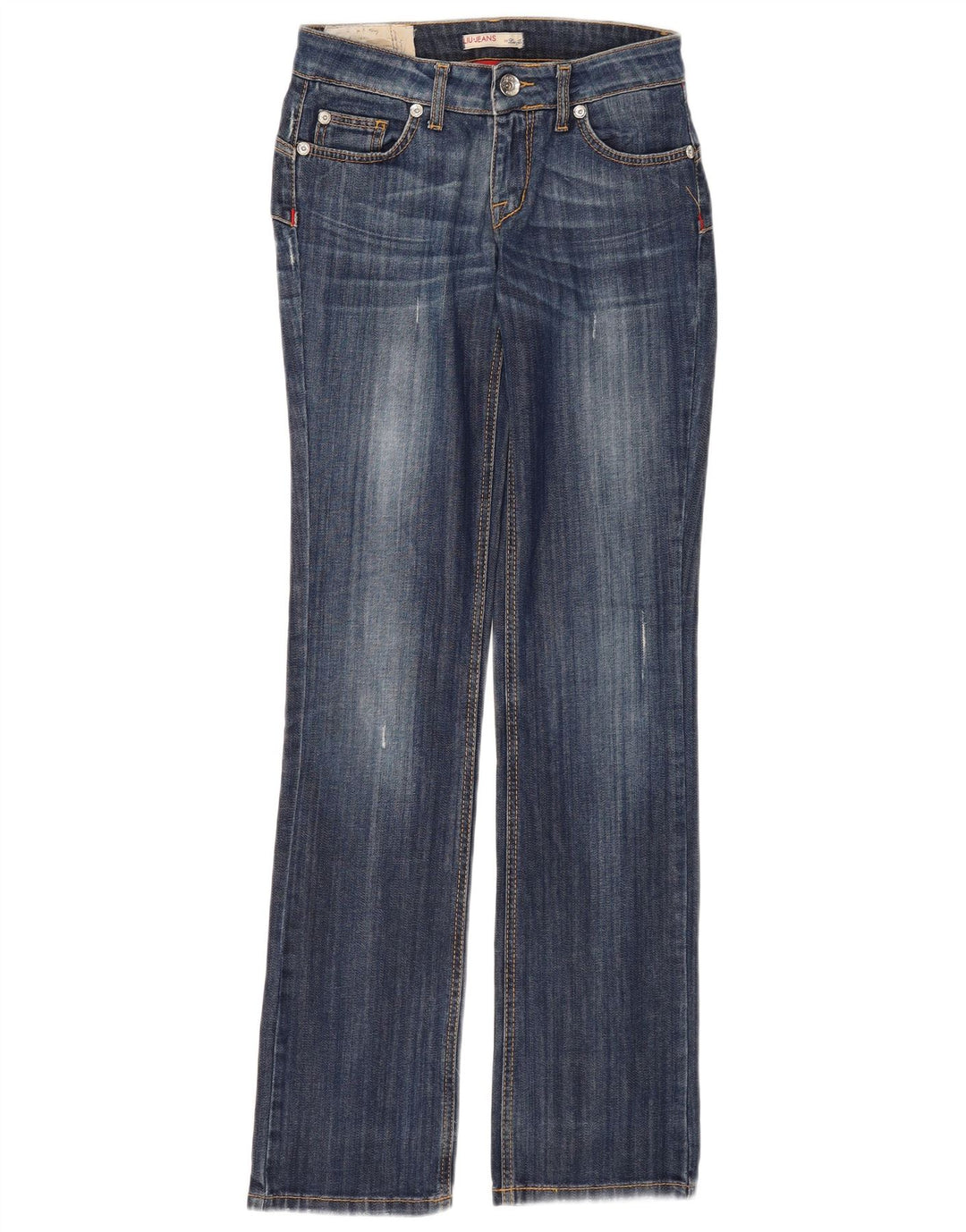 Женские потертые джинсы Liu Jo Bootcut W28 L34, синий хлопок