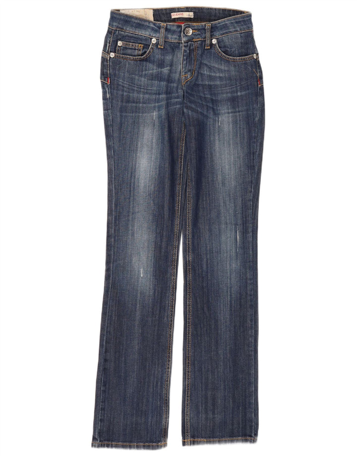 Женские потертые джинсы Liu Jo Bootcut W28 L34, синий хлопок