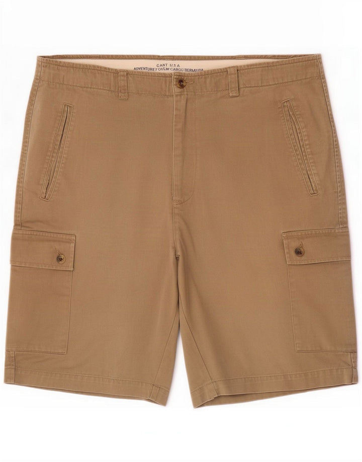 Gant Мужские шорты-карго, большие W36, бежевый хлопок