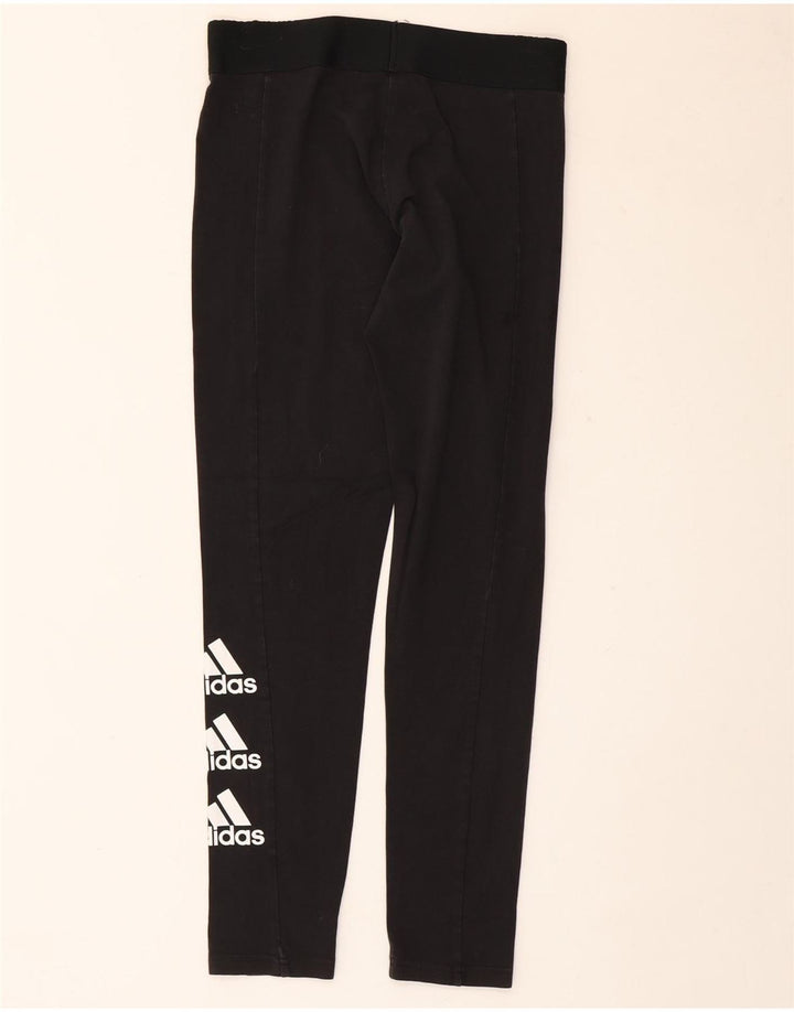 Женские леггинсы с рисунком Adidas UK 12/14, средние, черные