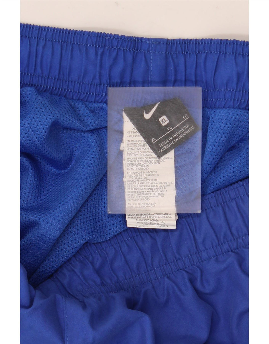 Мужские спортивные шорты Nike XL синие из полиэстера