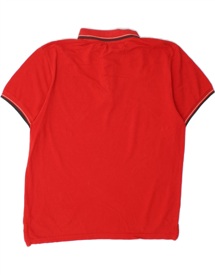 TRUSSARDI Mens Polo Shirt Large Red Cotton Vintage Trussardi and Second-Hand Trussardi from Messina Hembry 