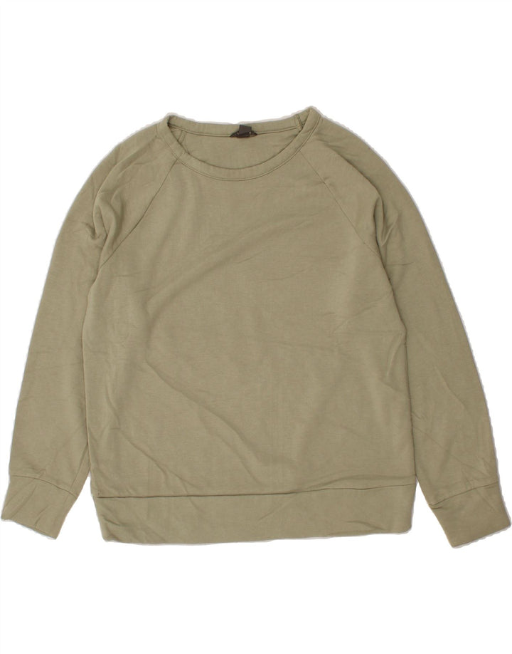 EDDIE BAUER Womens Sweatshirt Jumper UK 14 Medium Green Polyester Vintage Eddie Bauer and Second-Hand Eddie Bauer from Messina Hembry 