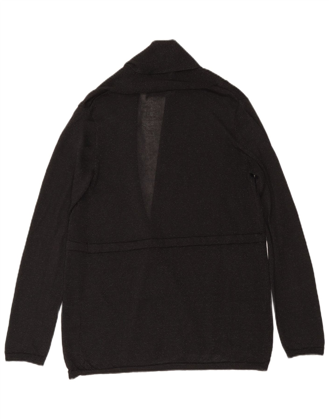 Женский открытый кардиган Zara UK 12, средний черный вискоза