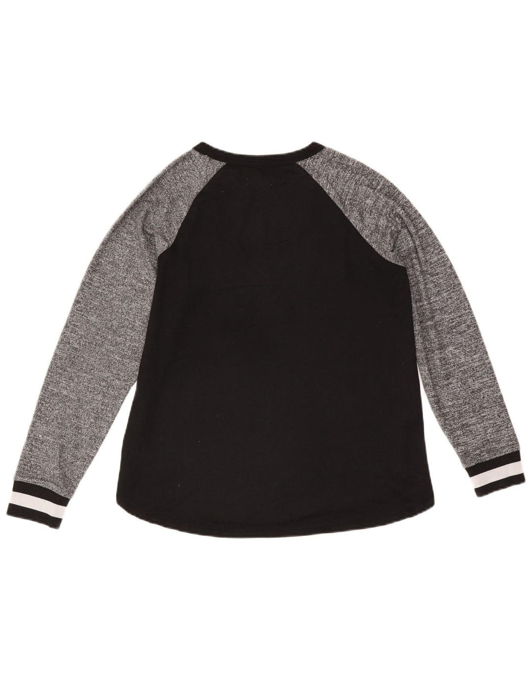 Женский топ Dkny с длинным рукавом и графикой, UK 10, маленький черный, полиэстер с цветными блоками
