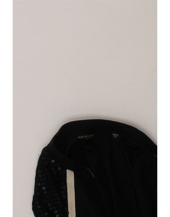 GUESS Girls Tracksuit Top Jacket 6-7 Years Black Polyester Vintage Guess and Second-Hand Guess from Messina Hembry 